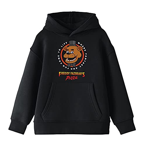 Bioworld Youth Boys Five Nights at Freddys Horror Game Black Hoodie-XL