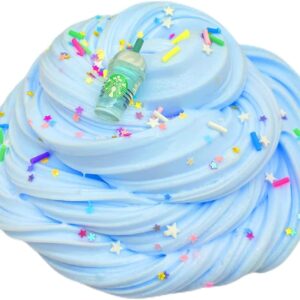 Blue Coffe Cup Butter Slime, Super Soft & Non-Sticky, Birthday Gifts for Girls and Boys