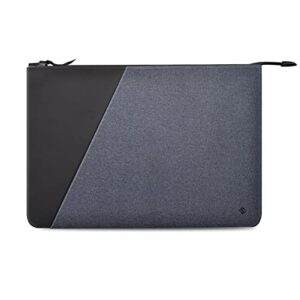 finpac 13 inch tablet laptop sleeve case, slim carrying cover bag for 12.9" ipad pro 2018-2022, macbook air 13 2018-2022, macbook pro 13 2016-2022, surface laptop go, surface pro 9/x/8/7/6/5, black