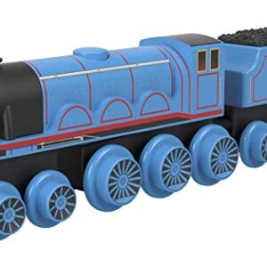 Thomas & Friends Wooden Railway Toy Train Gordon Push-Along Wood Engine & Coal Car For Toddlers & Preschool Kids Ages 2+ Years