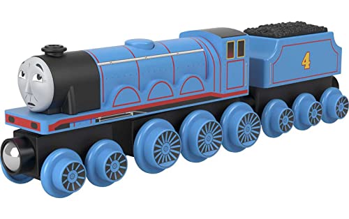 Thomas & Friends Wooden Railway Toy Train Gordon Push-Along Wood Engine & Coal Car For Toddlers & Preschool Kids Ages 2+ Years