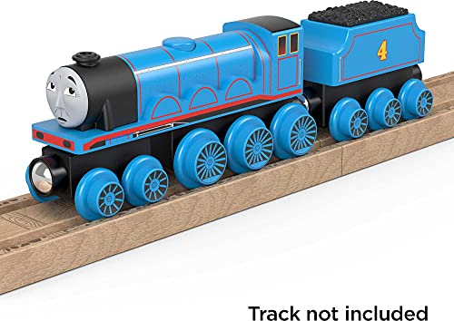 Thomas & Friends Wooden Railway Toy Train Gordon Push-Along Wood Engine & Coal Car For Toddlers & Preschool Kids Ages 2+ Years