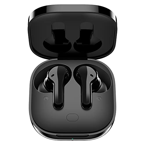 QCY T13 True Wireless Earbuds Bluetooth 5.1 Headphones Touch Control with Charging Case Waterproof Stereo Earphones in-Ear Built-in Mic Headset 40H Playtime (Black)