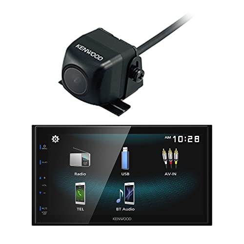 Kenwood DMX125 / DMX125BT / DMX125BT 6.8 Digital Multimedia Receiver with Bluetooth | Plus Kenwood CMOS-130 Rearview Camera with Universal Mounting Hardware