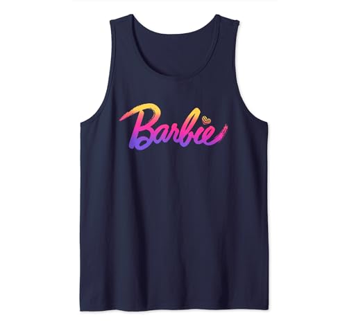 Barbie Pink Gradient Logo Tank Top