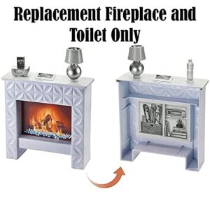 Replacement Parts for Barbie Dreamhouse - FHY73 ~ Replacement Fireplace-Bookcase and Electronic Sound Flushing Toilet