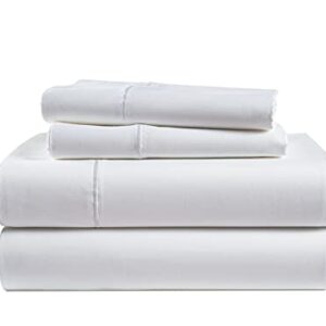 LANE LINEN 100% Egyptian Cotton Bed Sheets - 1000 Thread Count 4-Piece White Calking Set Bedding Sateen Weave Luxury Hotel 16" Deep Pocket (Fits Upto 17" Mattress)
