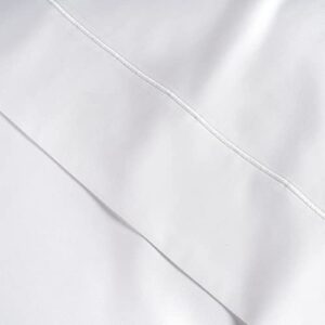 LANE LINEN 100% Egyptian Cotton Bed Sheets - 1000 Thread Count 4-Piece White Calking Set Bedding Sateen Weave Luxury Hotel 16" Deep Pocket (Fits Upto 17" Mattress)