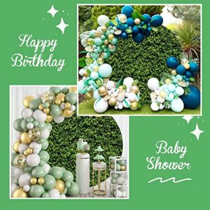 Leowefowa Greenery Green Leaves Round Backdrop Cover 7.2ft Grass Backdrop Wall Spring Nature Outdoorsy Backdrop Circle Backdrop Stand Cover Ivy Backdrop Birthday Baby Shower Wedding Bridal Party Decor