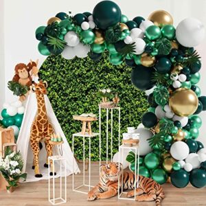 Leowefowa Greenery Green Leaves Round Backdrop Cover 7.2ft Grass Backdrop Wall Spring Nature Outdoorsy Backdrop Circle Backdrop Stand Cover Ivy Backdrop Birthday Baby Shower Wedding Bridal Party Decor