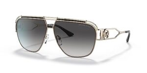 michael kors vienna mk1102 - 10148g sunglasses light gold w/ grey gradient 61mm