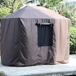 Grill Gazebo Winter Cover by Outdoor Casual - Fits 6'x8' Gazebo and Grill Gazebos