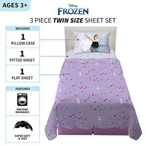 Disney Frozen 2 Kids Bedding Super Soft Microfiber Sheet Set, Twin, "Official" Disney Product By Franco