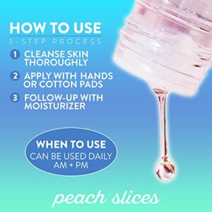 Peach Slices | Snail Rescue Blemish Busting Toner | 95% Snail Mucin | Pore Cleaner | Hydrates & Balances | Korean Skin Care | CICA | Hyaluronic Acid | Non-Comedogenic | Cruelty-Free | 4.05 oz