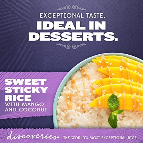 RiceSelect Discoveries Sweet Sticky Dessert Rice, Gluten-Free, Non-GMO, Vegan, 14.5-Ounce Jar, White