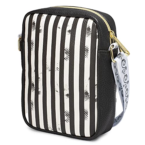 Buckle Down Beetlejuice Bag, Cross Body, Beetljuice Stripes, Vegan Leather