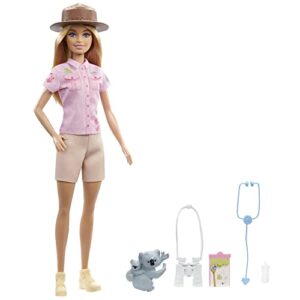 barbie careers doll & playset, zoologist theme with fashion doll, themed clothing and accessories (amazon exclusive)