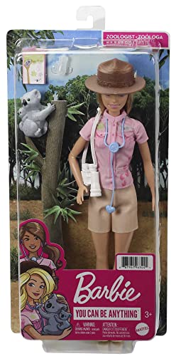 Barbie Careers Doll & Playset, Zoologist Theme with Fashion Doll, Themed Clothing and Accessories (Amazon Exclusive)