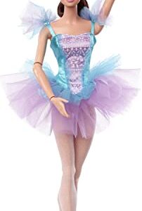 Barbie Signature Doll, Ballet Wishes Posable Brunette with Ballerina Costume, Tutu, Tiara and Pointe Shoes