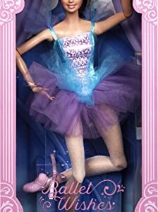 Barbie Signature Doll, Ballet Wishes Posable Brunette with Ballerina Costume, Tutu, Tiara and Pointe Shoes