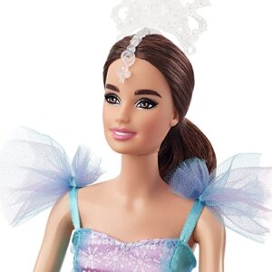 Barbie Signature Doll, Ballet Wishes Posable Brunette with Ballerina Costume, Tutu, Tiara and Pointe Shoes