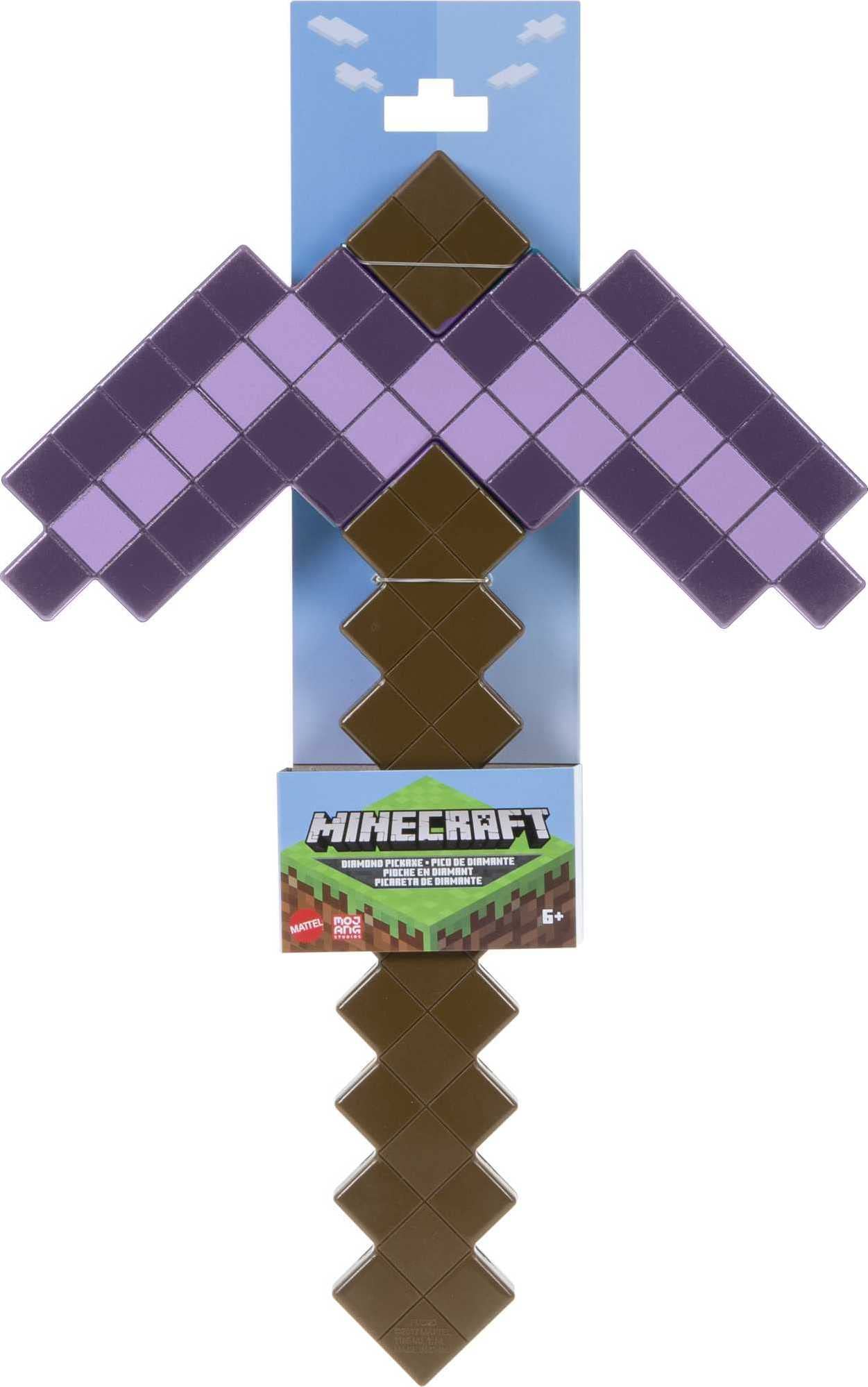 ​Minecraft Role-Play Accessory Collection, Child-Sized Sword or Pickaxe, Collectible Gift for Video Game Fans Age 6 Years & Older