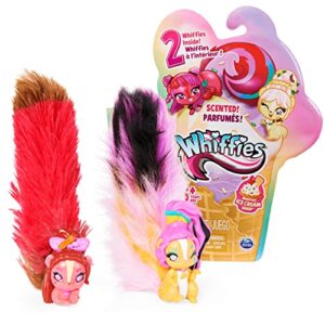 whiffies, ice cream shop 2-pack, surprise collectible animals with scented plush tails (styles may vary), kids toys for girls ages 5 and up
