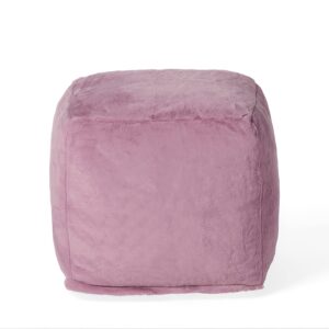 christopher knight home silkie pouf, lavender