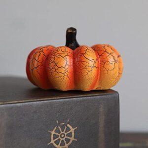 siyse halloween simulation pumpkin led warm light candle lamp resin pumpkin decoration venue decoration props pumpkin lantern-a