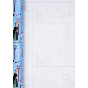 Hallmark Disney Frozen & Princess Multi-Roll Christmas 12M Wrapping Paper Pack - 3 Rolls in 2 Designs