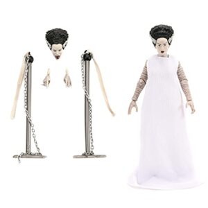 jada toys universal monsters 6" bride of frankenstein action figure, toys for kids and adults, black