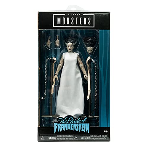 Jada Toys Universal Monsters 6" Bride of Frankenstein Action Figure, Toys for Kids and Adults, Black