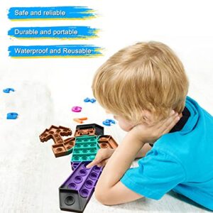 Push Minecraft Big Jumbo pop Bubble Fidget Toy, Giant Large Huge Square Stress Reliever Silicone Toy for Kids and Adults