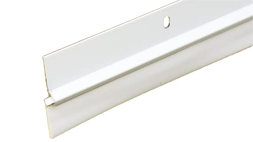 Randall Manufacturing Co., Inc 36In Silver Door Sweep for Gaps up to 1 1/8In USA Made (3 FT V-60) (White) ,36InL x 1 5/8InH for gaps up to 1 1/8In