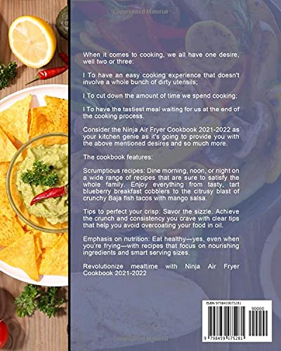 Ninja Air Fryer Cookbook 2021-2022: The Creative, Vibrant Recipes for Faster, Healthier, & Crispier Fried Favorites