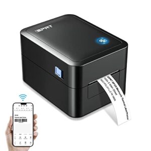 idprt label maker, thermal barcode printer with no bound consumables, bluetooth & usb connection, 140pcs/min speed, customizable app, supports various sized labels, label printer for small business