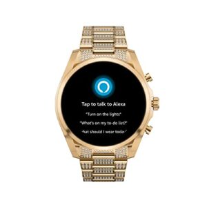 Michael Kors Men's or Women's Gen 6 44mm Touchscreen Smart Watch with Alexa Built-In, Fitness Tracker, Sleep Tracker, GPS, Music Control, Smartphone Notifications (Model: MKT5136V)