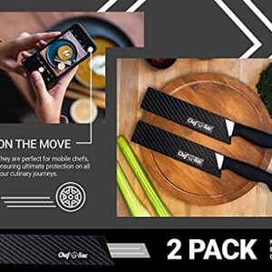 Chef Sac Elite Chef Knife Roll Bag with 2-Pack Knife Guards (8.5") Included