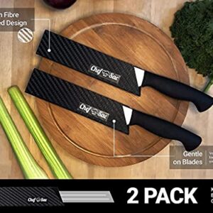 Chef Sac Elite Chef Knife Roll Bag with 2-Pack Knife Guards (8.5") Included