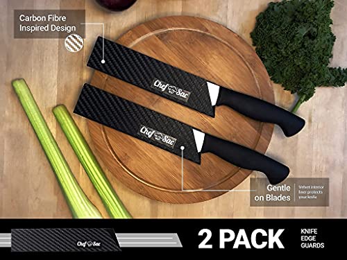 Chef Sac Elite Chef Knife Roll Bag with 2-Pack Knife Guards (8.5") Included