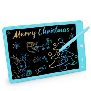 11 inch lcd writing tablet, colorful drawing doodle board for kids toddler drawing pad writing board, christmas birthday gifts for boys girls age 3-7 blue