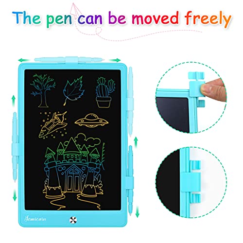 11 Inch LCD Writing Tablet, Colorful Drawing Doodle Board for Kids Toddler Drawing Pad Writing Board, Christmas Birthday Gifts for Boys Girls Age 3-7 Blue