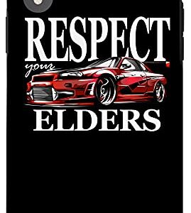 iPhone XR Retro Racer Respect Your Elders, Mens Vintage Tuner Car Case