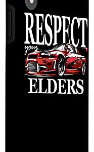 iPhone XR Retro Racer Respect Your Elders, Mens Vintage Tuner Car Case