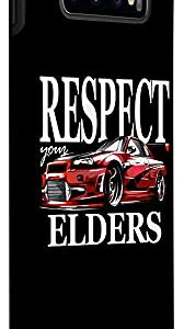 Galaxy S10+ Retro Racer Respect Your Elders, Mens Vintage Tuner Car Case