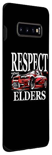 Galaxy S10+ Retro Racer Respect Your Elders, Mens Vintage Tuner Car Case