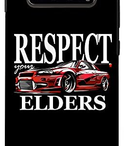 Galaxy S10+ Retro Racer Respect Your Elders, Mens Vintage Tuner Car Case