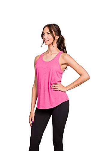 Epic MMA Gear Womens X Knot Backless Style Yoga Tank Top Adiel-18 Style (X-Large, Pink)