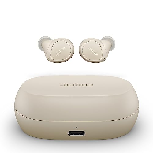 Jabra Elite 7 Pro in Ear Bluetooth Earbuds - Adjustable Active Noise Cancellation True Wireless Buds in a Compact Design MultiSensor Voice Technology for Clear Calls - Gold Beige