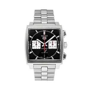 tag heuer monaco automatic black dial watch cbl2113.ba0644 (pre-owned)